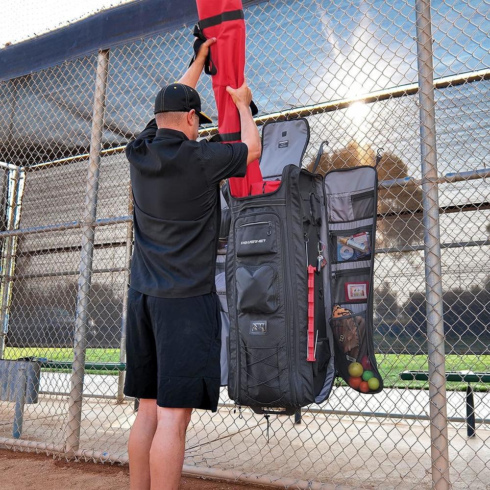 PowerNet All-Gear Transporter / Rolling Equipment Bag for Coaches