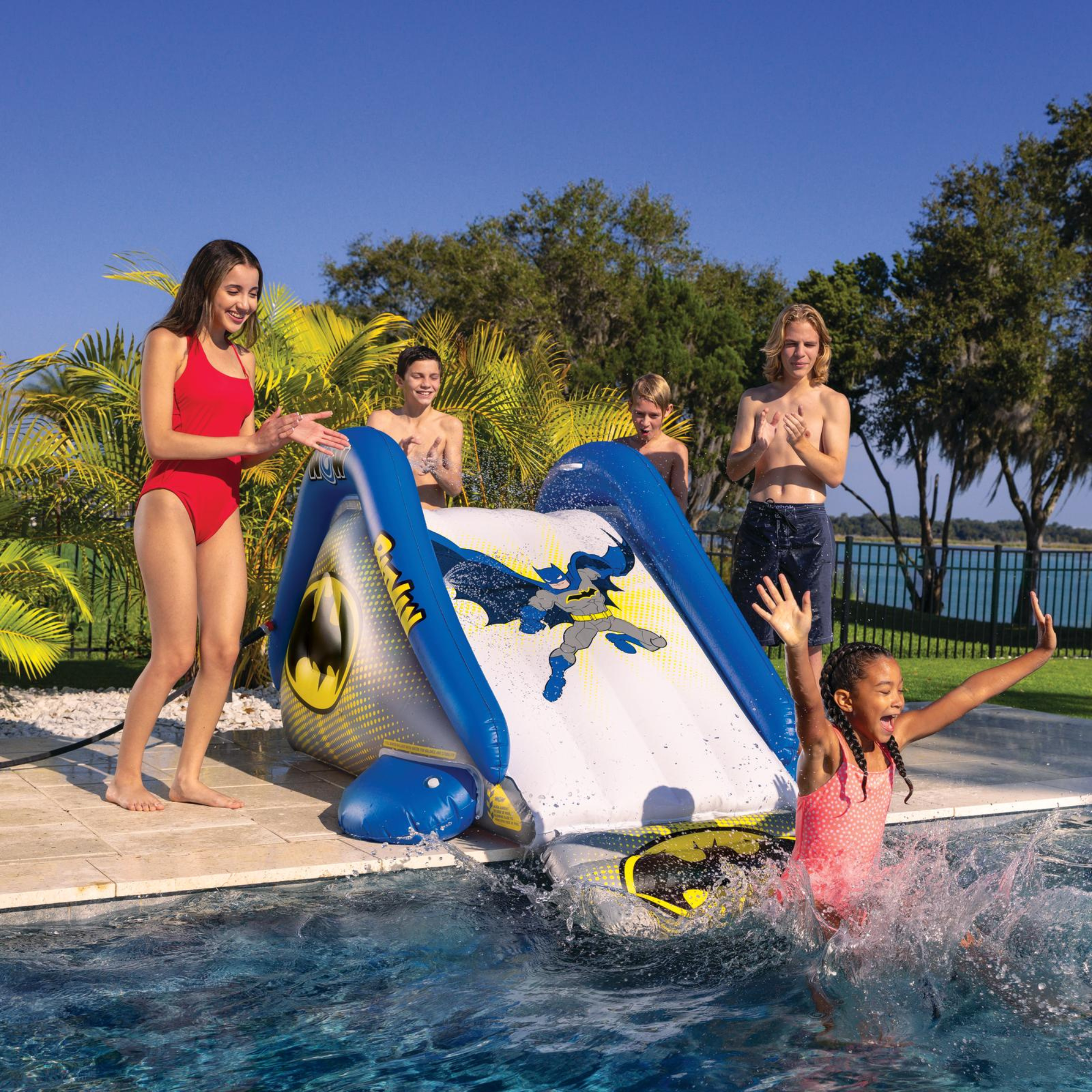 Inflatable water slide kmart hotsell