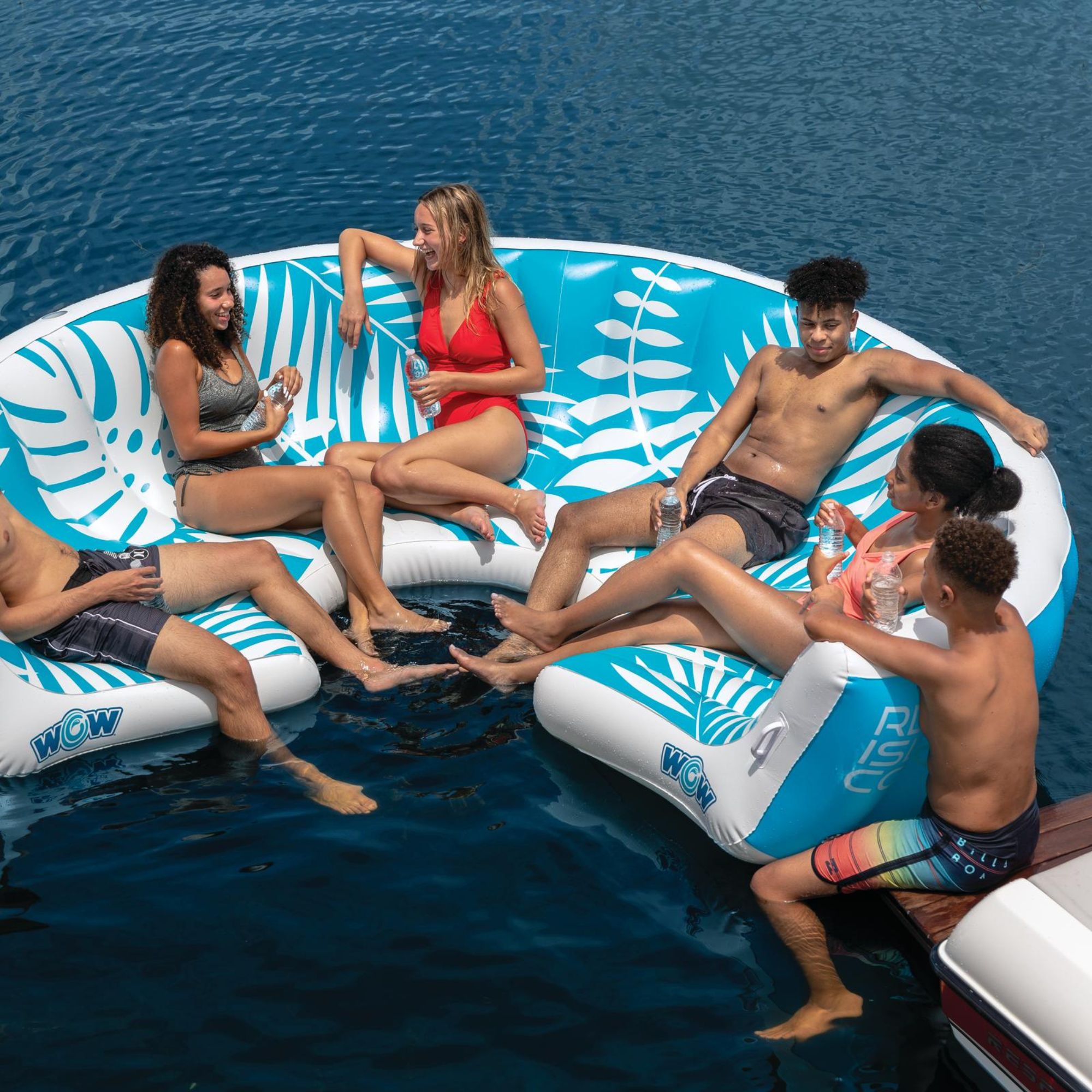 WOW World of Watersports WOW Sports Inflatable Lounging Resort Island for 6-8 People