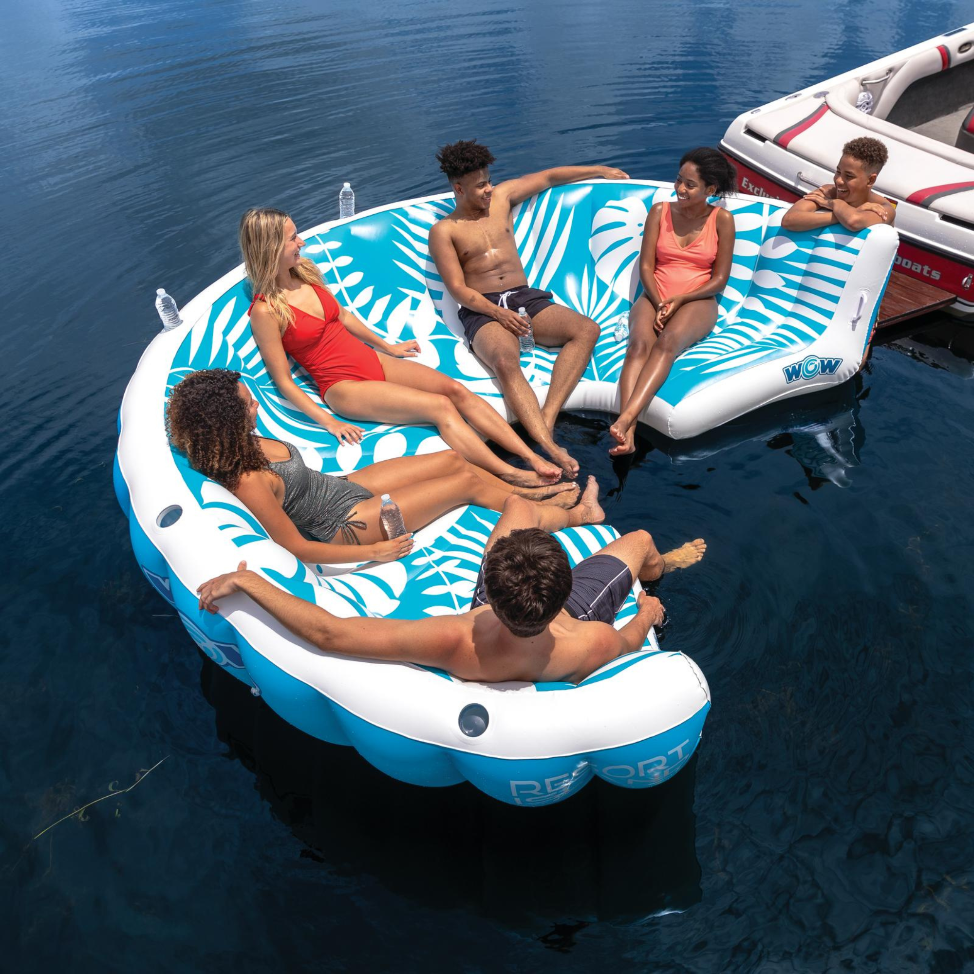 WOW World of Watersports WOW Sports Inflatable Lounging Resort Island for 6-8 People