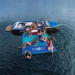 WOW World of Watersports Wow Watersports WOW Sports 8' x 5' x 6" Drop Stitch Vacation Station Dock with Connection Straps