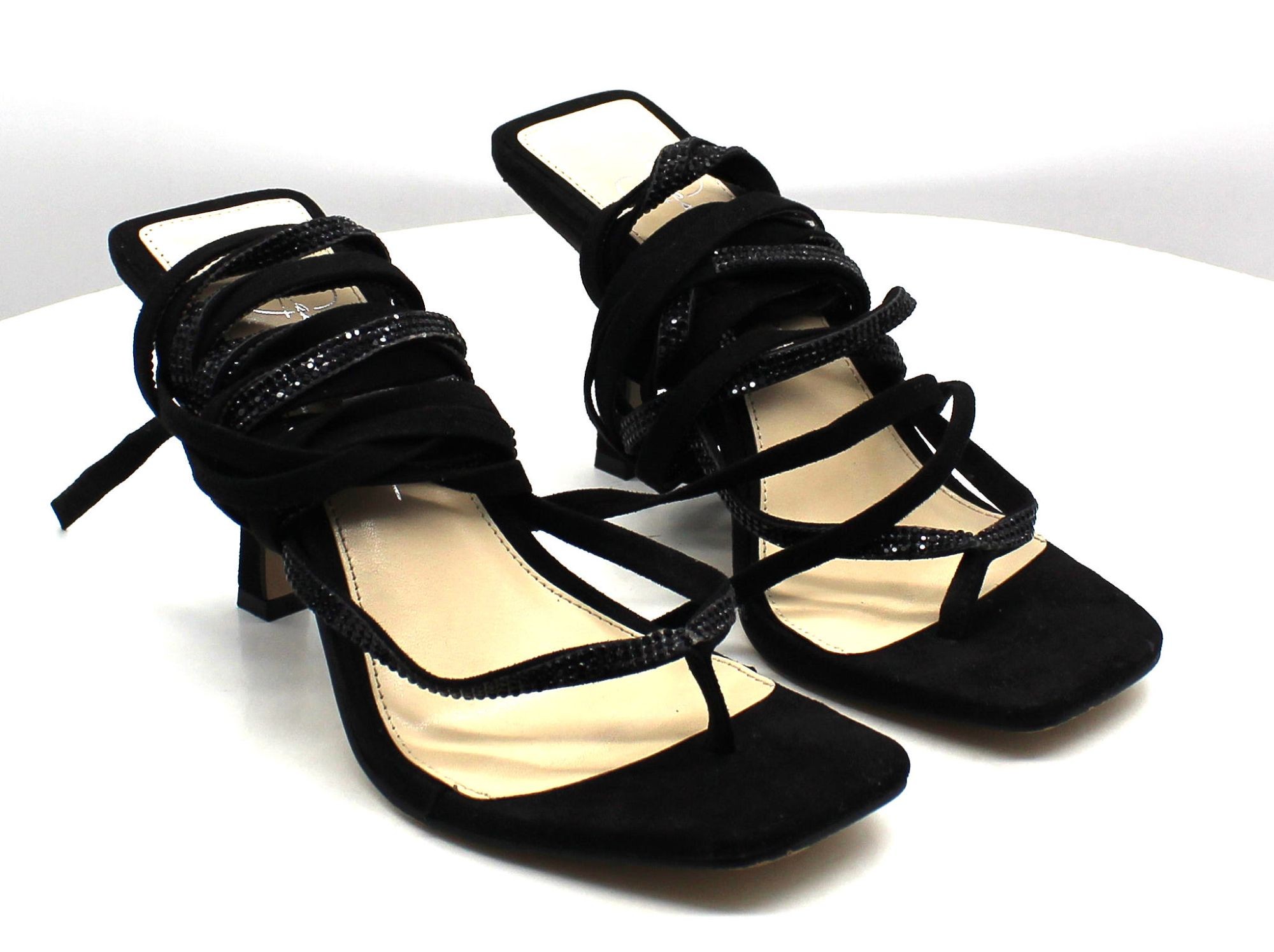 Jessica Simpson Women's Kelsa Ankle Wrap High Heel Dress Sandals