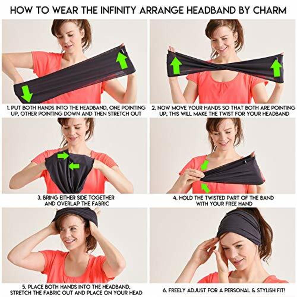 Charm Charm Mens Womens Elastic Bandana Headband Japanese Long
