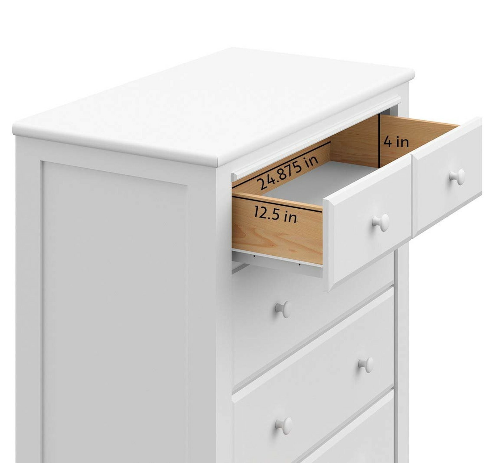 Storkcraft Graco Benton 4 Drawer Dresser Espresso Easy New