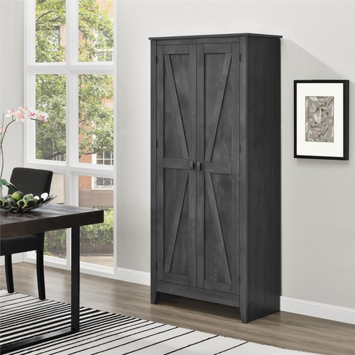 Tall Cabinet Kitchen Pantry Cabinet Cupboard Kitchen Storage Pantry Tall Food Organizer Wood Rustic Shelves