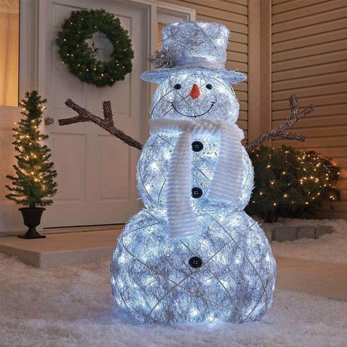 Holiday Home Christmas Lighted Snowman Cool White Holiday Home Christmas Lighted Snowman Cool White