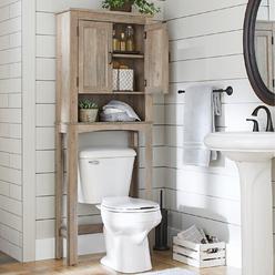 Oak Finish Over The Toilet Space Saver Bathroom Cabinet