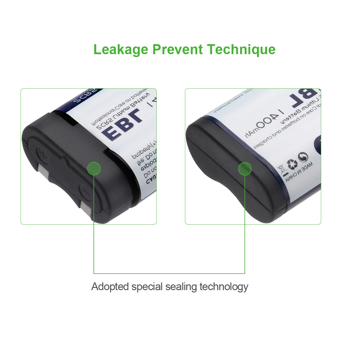 Ebl 6v 1400mah 2cr5 Lithium Battery For Panasonic Dl45 Kl2cr5 5032lc Canon Eos 50