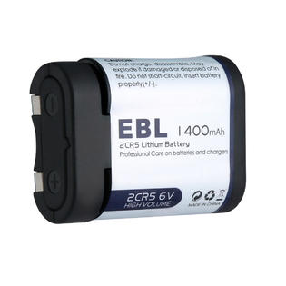 Ebl 6v 1400mah 2cr5 Lithium Battery For Panasonic Dl45 Kl2cr5 5032lc Canon Eos 50