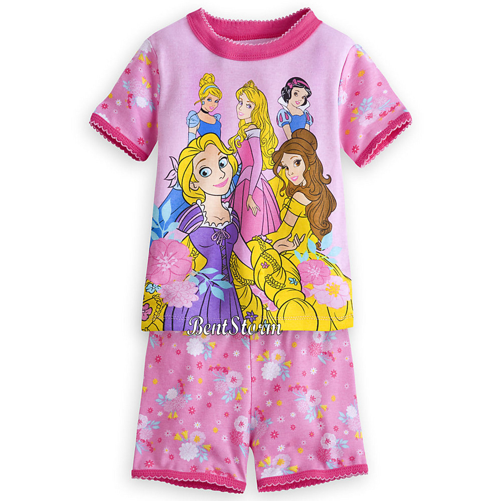 Disney Pyjamas Disney Princess PJ Pals Short Sleep Set for Girls Pajamas Disney Store ...