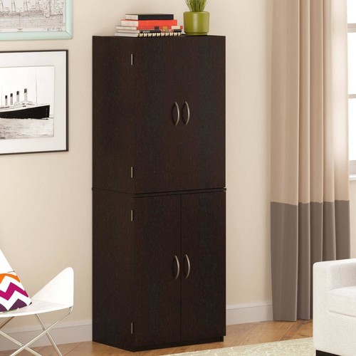 Branded Kitchen Pantry Cabinet Tall Storage Organizer Wood Adjustable Shelves Furniture