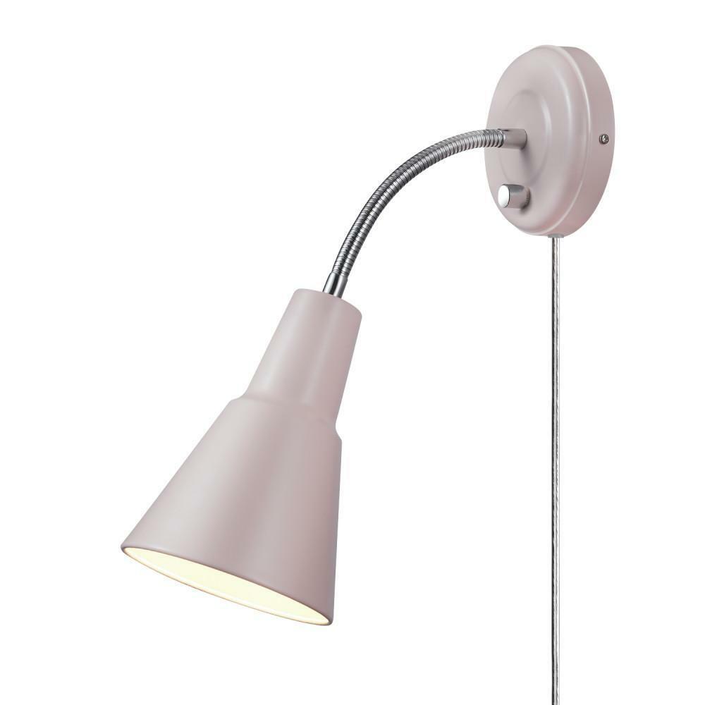 Globe Electric Matte Rose Wall Sconce Light Hardwire Or Plug