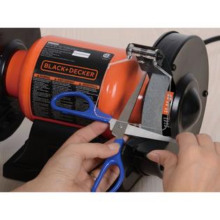 Black Decker Work Bench Grinder Small Metal 6 Inch Black And