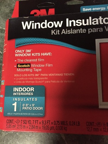 3m Indoor Patio Door Insulator Kit 1 Ships Tomorrow 3m Indoor Patio Door Insulator Kit 1, 3m Sliding Door Insulator Kit