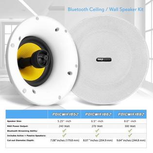 Pdicwifib82 Pyle Home In Ceiling Speakers W Built In
