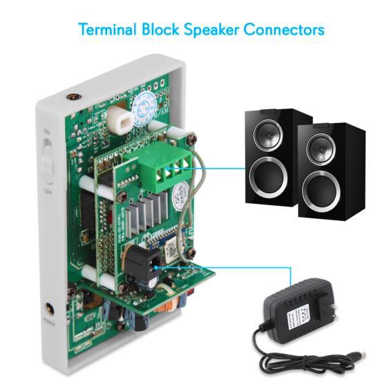 Pyle Pwa20bt Inwall Bluetooth Stereo Amplifier Audio Control