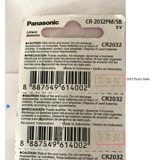 1000 Batteries Panasonic Cr2032 Dl2032 Ecr2032 3v Lithium Coin Battery