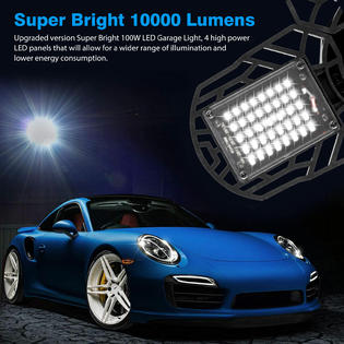 EEEKit E27 LED Garage Light Bulb Deformable Ceiling ...