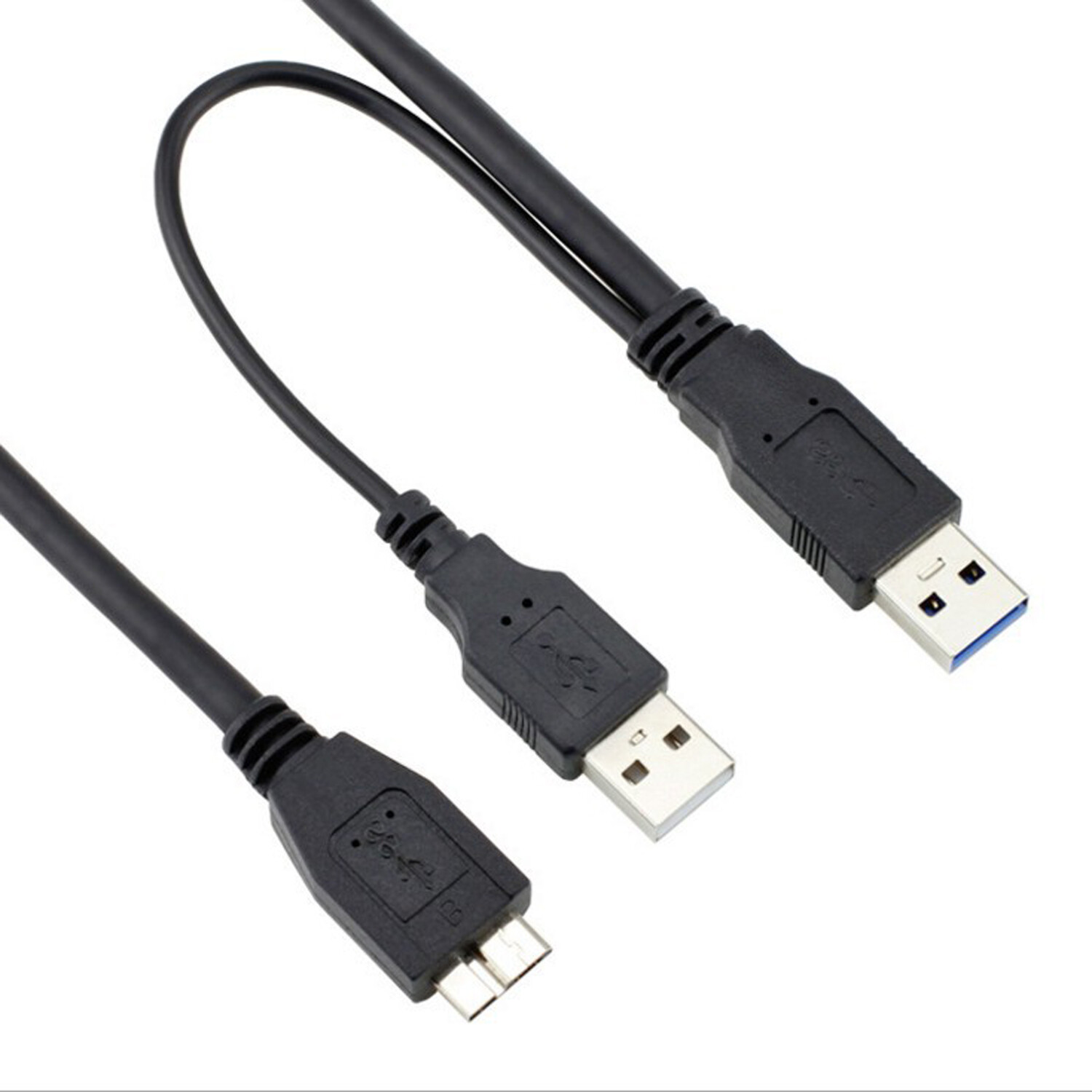 Apirit Usb 3 0 Type A To Micro B Usb Y Shape Cable For Seagate Toshiba Wd Wii U Note 3 Apirit Usb 3 0 Type A To Micro B Usb Y Shape Cable For Seagate Toshiba Wd Wii U Note 3