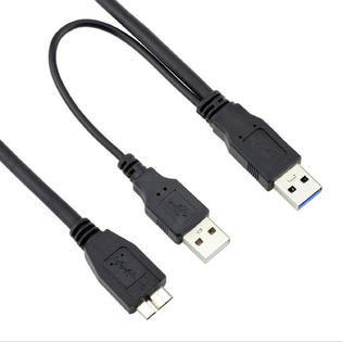 Apirit Usb 3 0 Type A To Micro B Usb Y Shape Cable For Seagate Toshiba Wd Wii U Note 3 Apirit Usb 3 0 Type A To Micro B Usb Y Shape Cable For Seagate Toshiba Wd Wii U Note 3