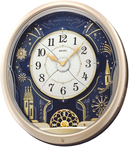 Seiko Clocks Melos In Motion Swarovski Crystals Wall Clock Seiko Melos In Motion Wall Clock 6 Qxm239srh