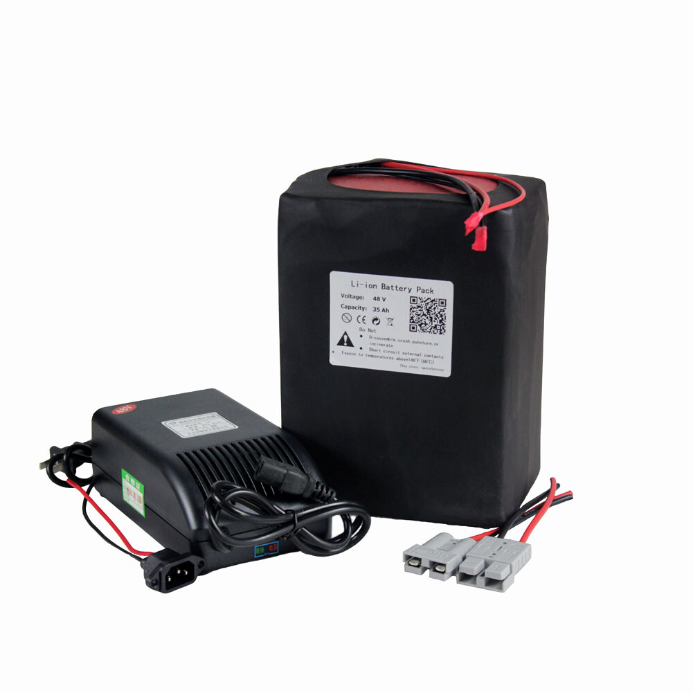 Btrpower Ebike Battery 48v Lithium Battery For 1000w Motor Scooter Deep Cycle 5a Charger