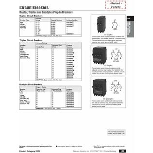 Siemens Q21530ct 30 Amp Double Pole Two 15 Amp Single Pole