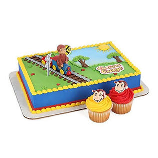 Decopac Curious George Train Decoset Cake Decoration