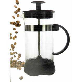 POLIVIAR French Press Coffee Maker Coffee Press with Teak Wood Handle-34 oz  - Overstock - 31118026