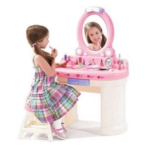 girls vanity set with mirror brush and comb