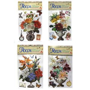 Diny Home And Style Beautiful 5d Home Decor Flower Stickers Pack