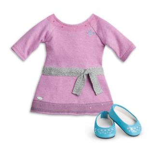 American Girl Truly Me Lilac Dress For 18 Doll Shoes Meet Outfit