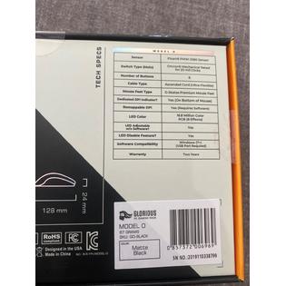 Goblack Glorious Model O Lightweight Gaming Mouse Matte Black New Sealed Box