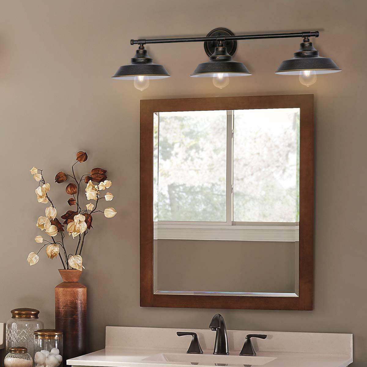 Meco Iron Vintage Style Loft Home Sconces Indoor Modern 3 Way