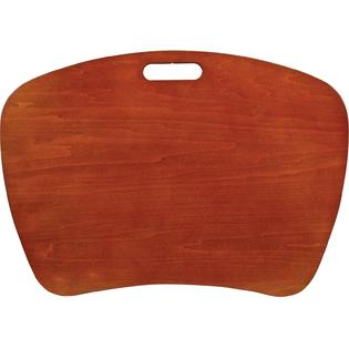 Staples Contour Lap Desk Mahogany Black 2 45188