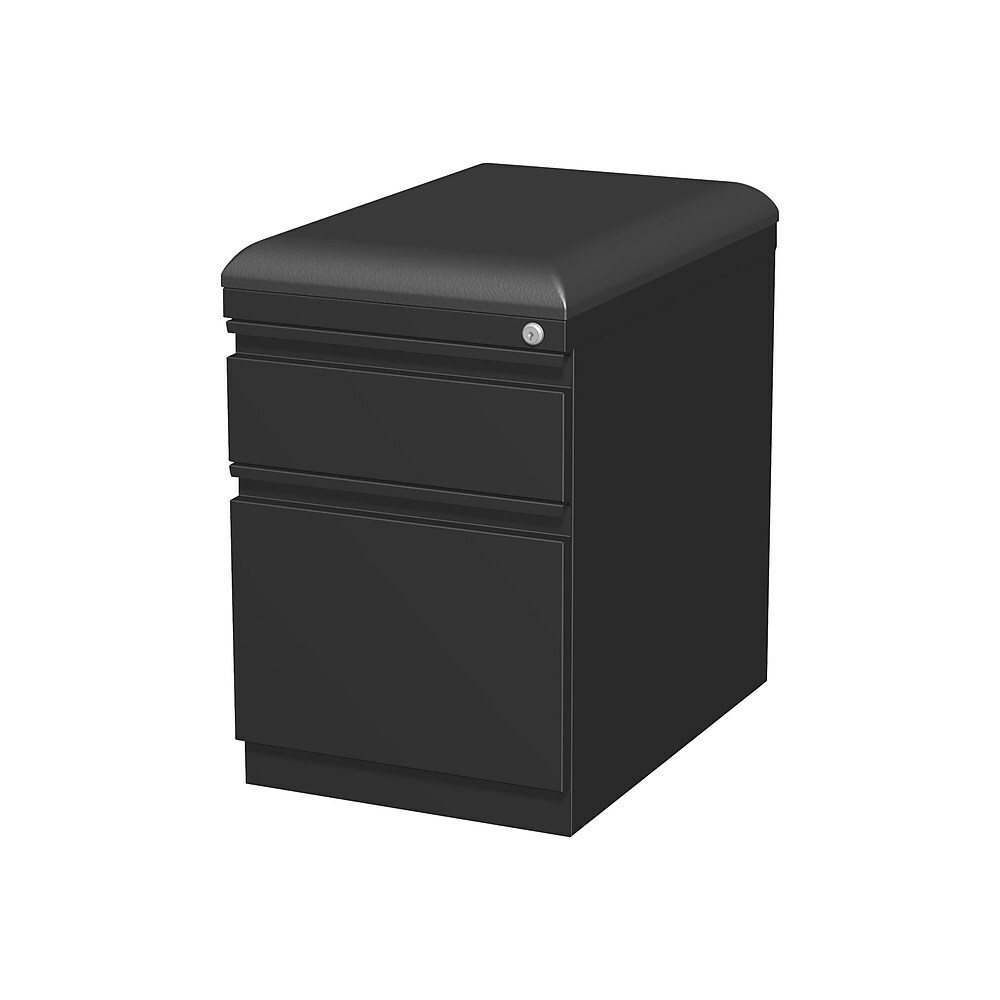 Staples 2 Drawer Vertical File Cabinet Locking Letter Legal Black