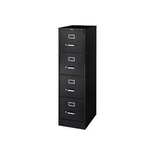 Staples 4 Drawer Vertical File Cabinet Locking Letter Black 22 D