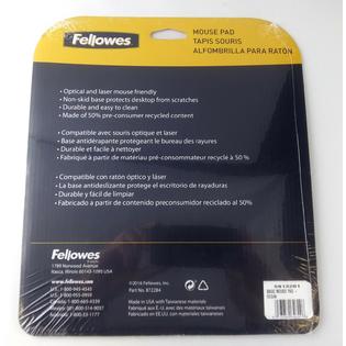 5913201 Lot Of 6 Fellowes Recycled Mouse Pad Nonskid Base 8 X 9 Blue Ocean Made In Usa