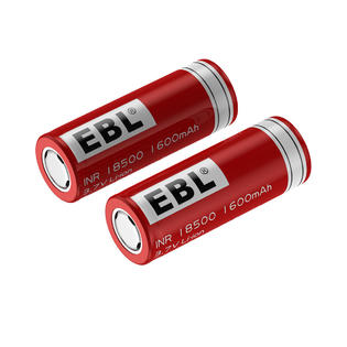 2 X Ebl Inr 18500 3 7v 1600mah Battery Li Ion Lithium Rechargeable Batteries Usa