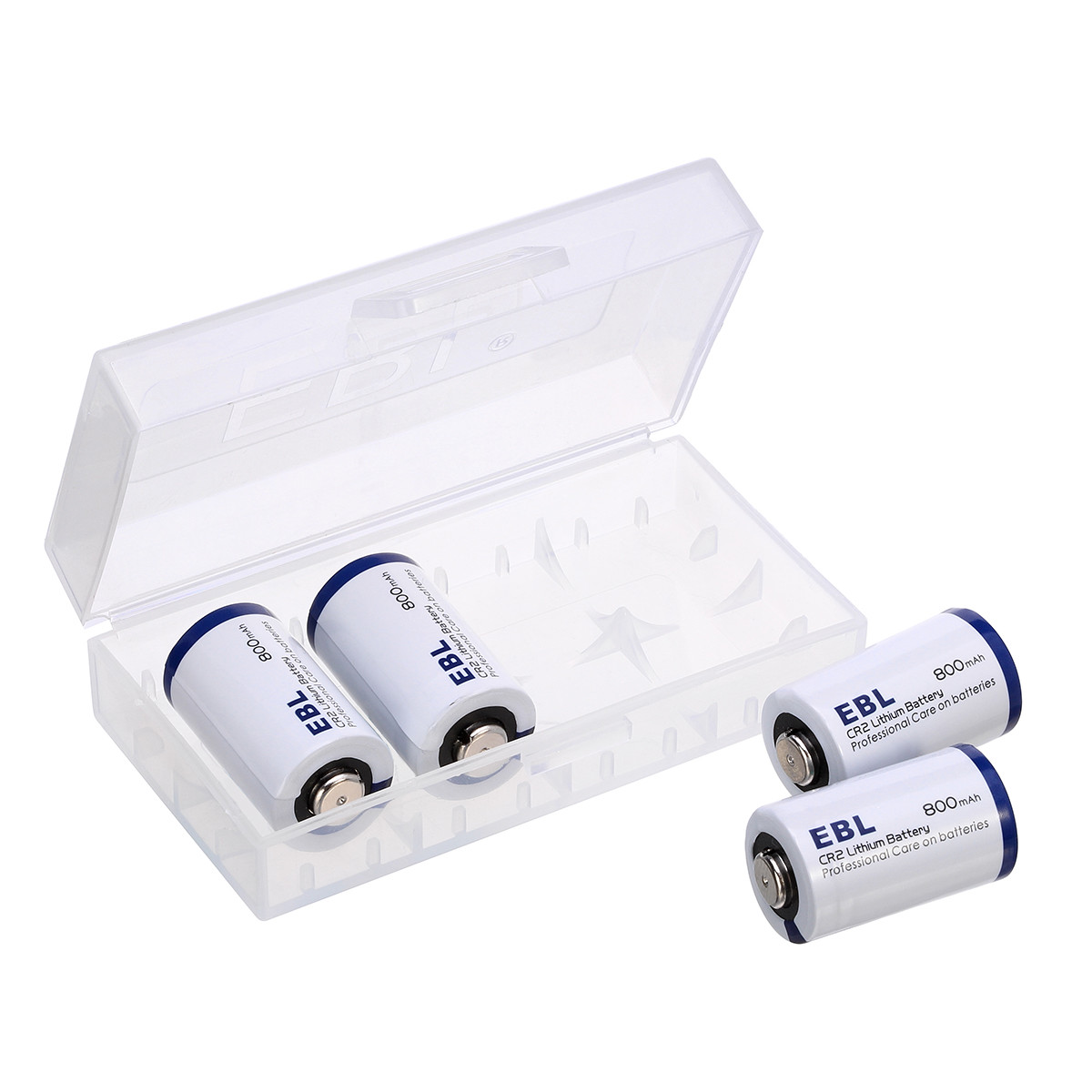 4pcs Ebl Cr2 Cr15h270 3v Lithium Battery Single Use Batteries For Camera W Case