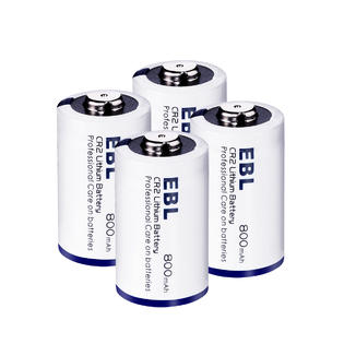 4pcs Ebl Cr2 Cr15h270 3v Lithium Battery Single Use Batteries For Camera W Case