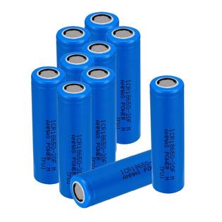 Anmas Power 10pc 2000mah Blue Battery Icr Li Ion Rechargeable Flat Top Lithium Battery