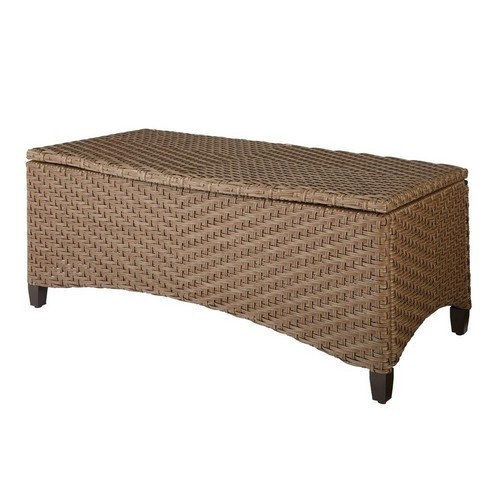 Wicker Coffee Table Trunk Home Decorators Collection Outdoor Patio Coffee Table Trunk Storage All Weather Wicker Yard Garden Porch
