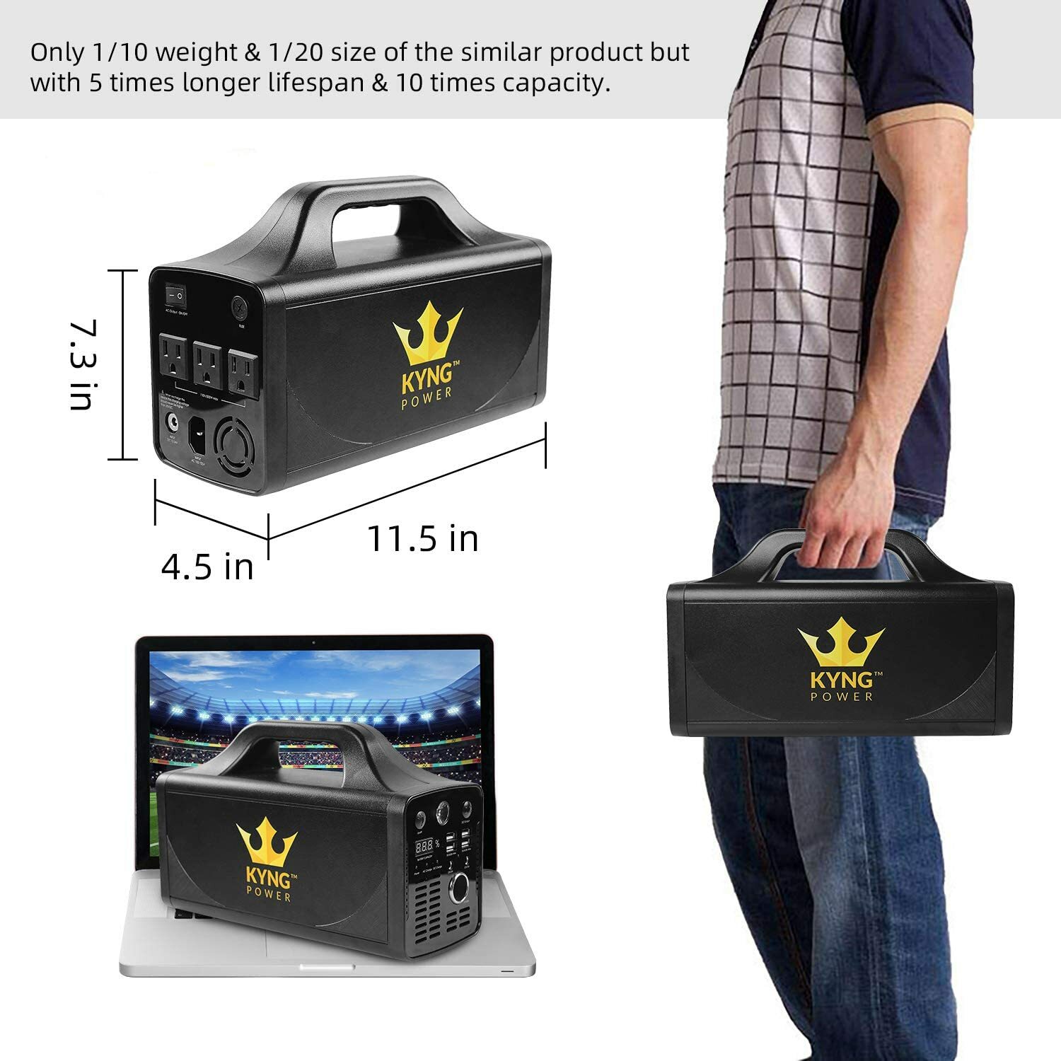 Kyng Kyng Solar Generator Portable Power Station 500w Solar Generator Lithium Battery