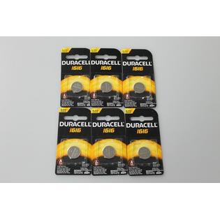 Dl1616b Lot Of 6 Duracell Dl1616 Cr1616 3 Volt Lithium Coin Cell Exp Mar 2024