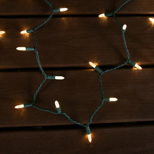 GE StayBright Christmas C5 LED 100 Count 24.75 ft Sparkling Light LED Ge Christmas Lights Led