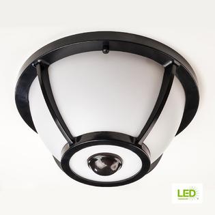 Hampton Bay Hbi 4558 Bk Motion Sensing Outdoor Flush Mount
