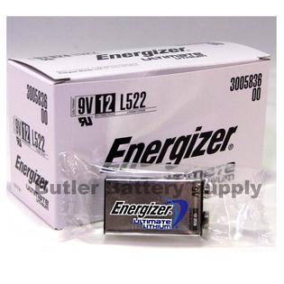 12 Energizer Ultimate Lithium 9v 9 Volt Batteries L522 6lr61 1604lc