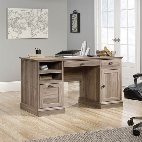 Sauder Executive Desk In Salt Oak Finish Id 3442280 Executive Desk In Salt Oak Finish