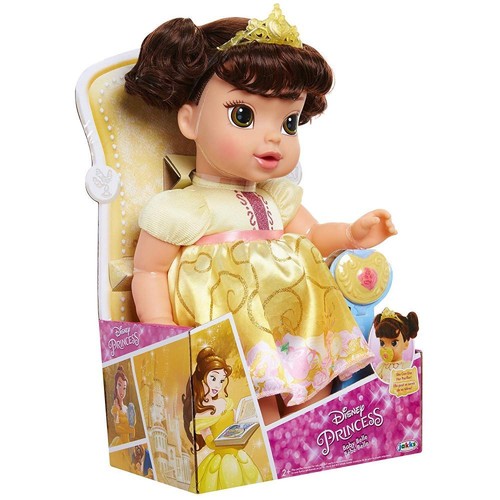 disney princess deluxe baby belle doll with pacifier toy